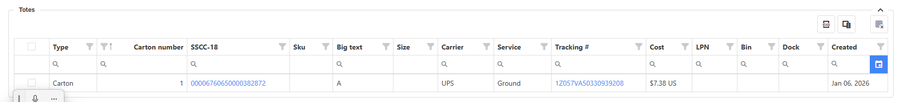 LogisticaHQ tote-based shipping workflow with UPS tracking for high-volume ecommerce fulfillment