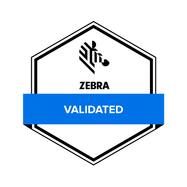 Sello Zebra Validated otorgado a LogisticaHQ por Zebra Technologies